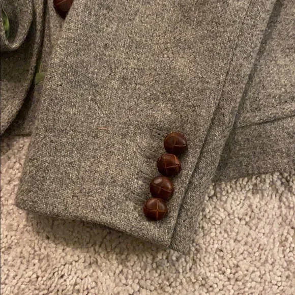 J. Crew Gray Blazer with Brown Buttons - Picture 5 of 9